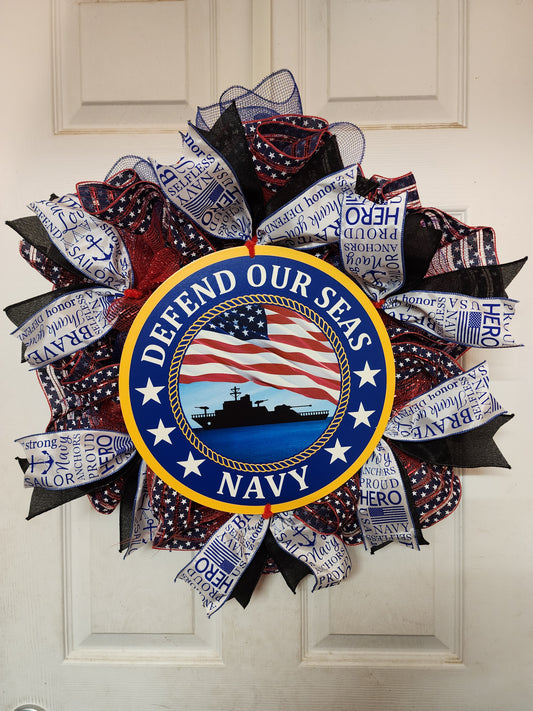 Navy Wreath