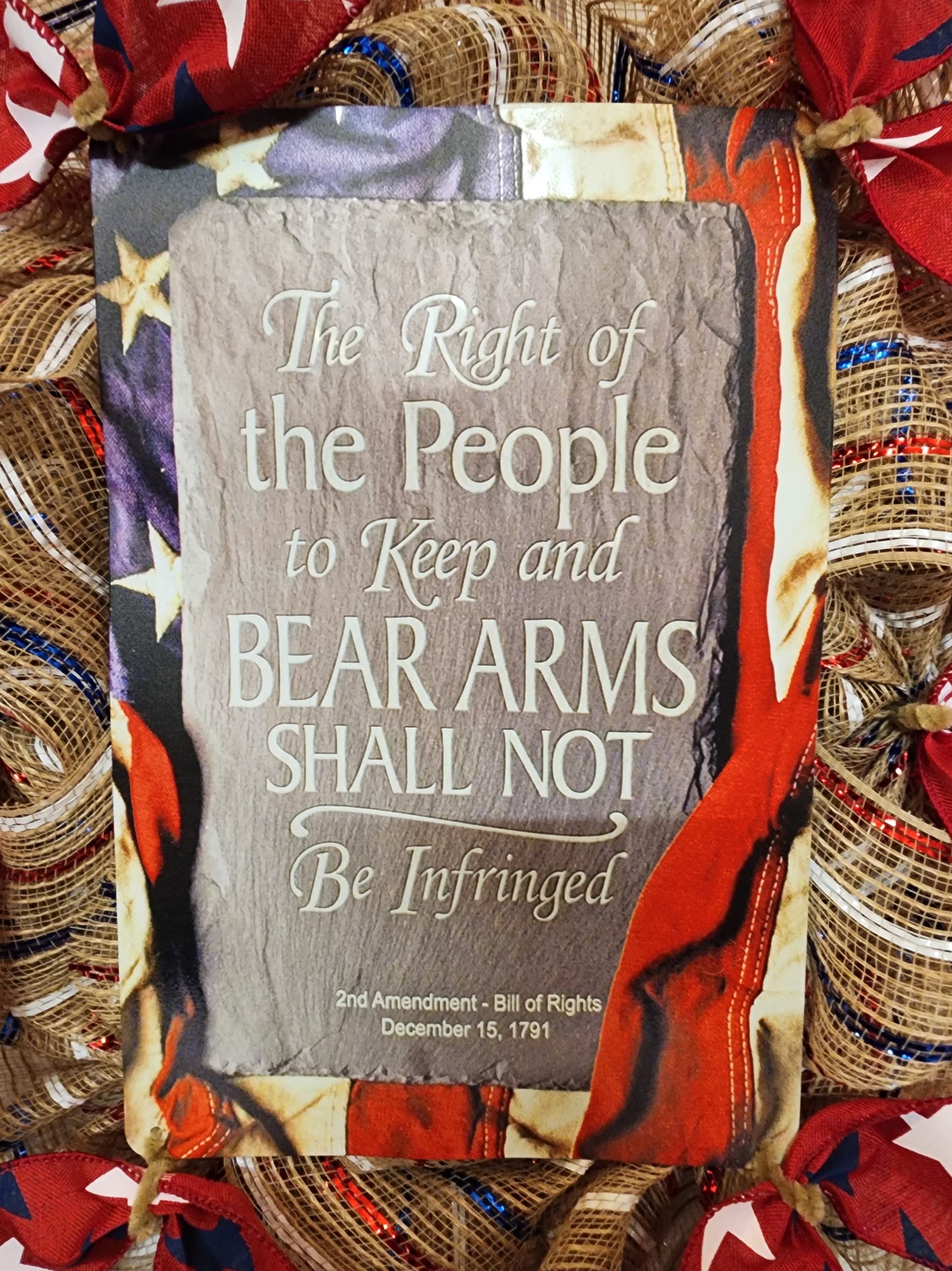 Right To Beat Arms Wreath