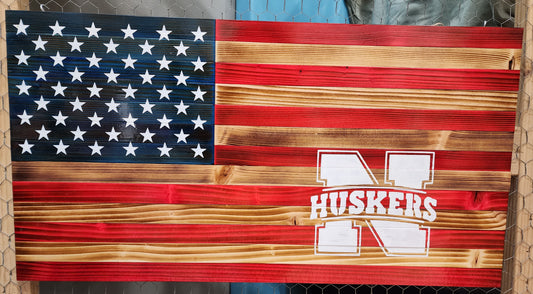 Nebraska American Flag