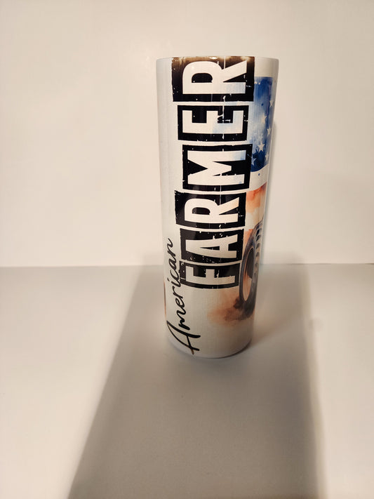 Green 4-American Farmer Design 20oz Hot/Cold Tumbler