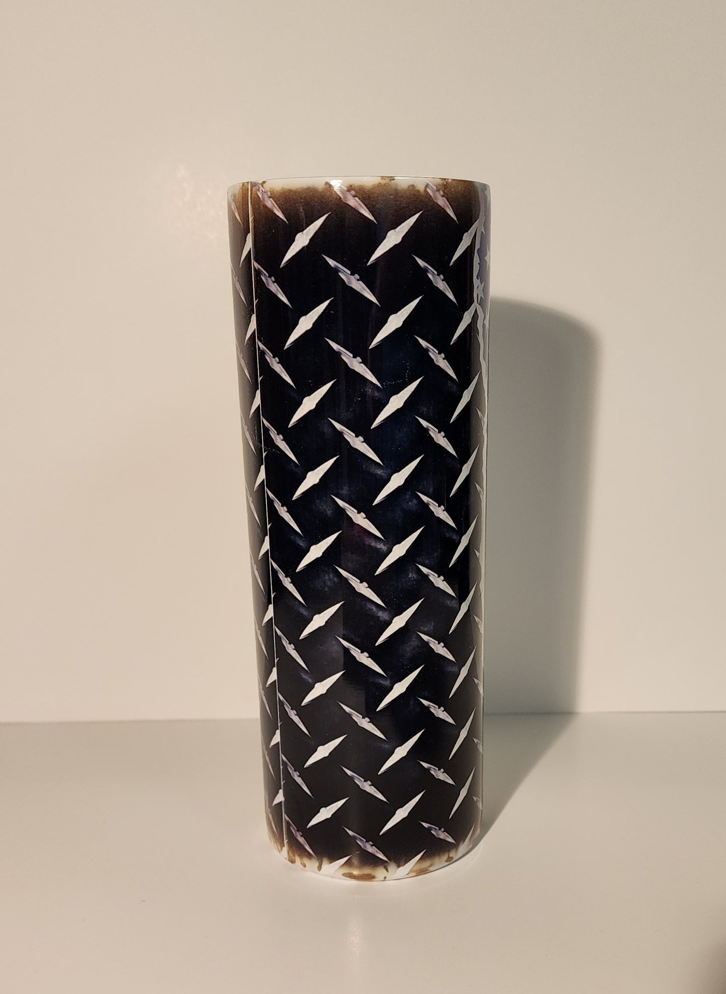 Chrome Ragged Flag Tumbler
