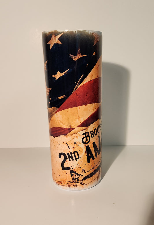 Dark Blue 3- Brought to You By the2nd Amendment Tumbler