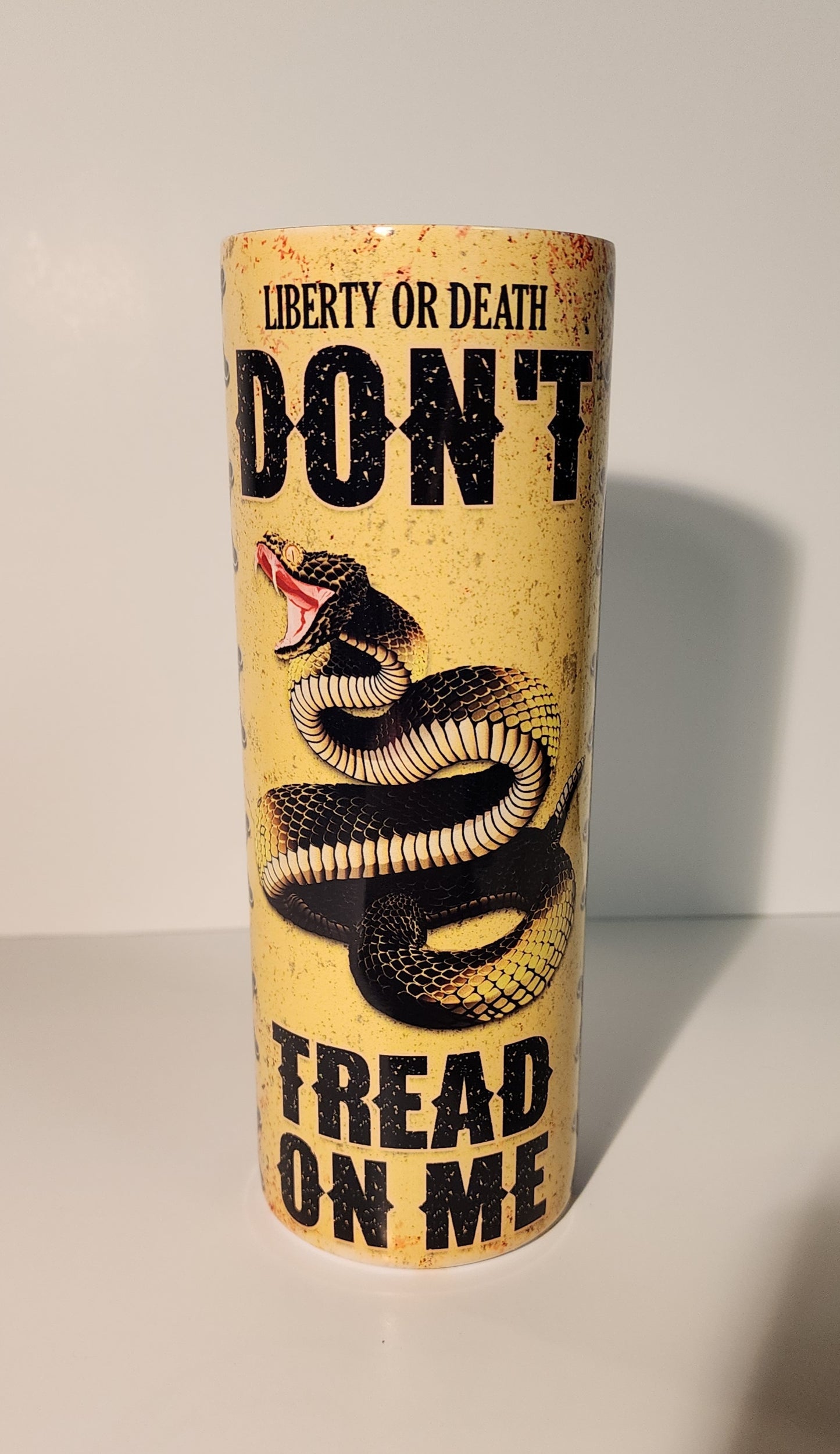 Don't Tread on Me" Gadsden Flag & American Steel Tumbler