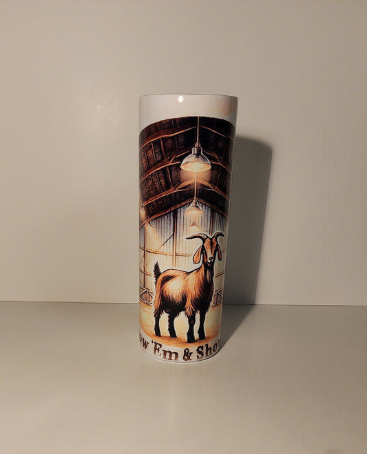 Light Blue 4-Grow 'Em & Show 'Em" Goat Barn Tumbler