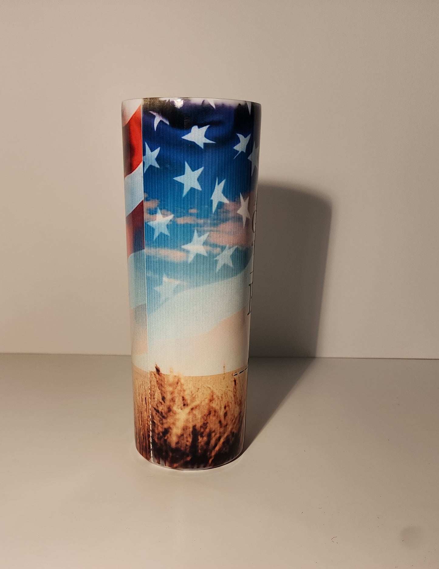 Green 7-Patriotic Farmer Design Tumbler