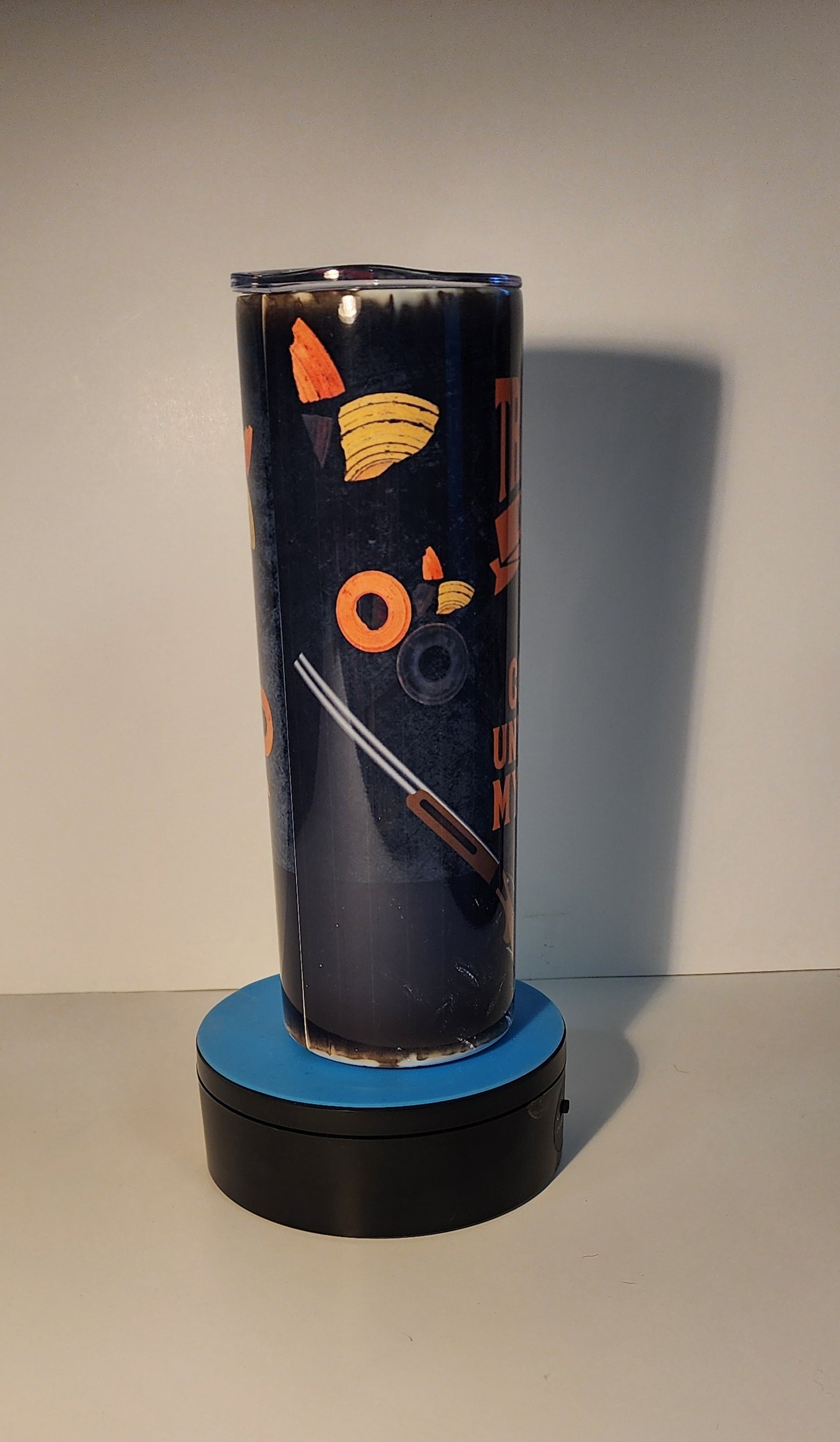 Yellow 8-“Send Me Trap Shooting” Tumbler