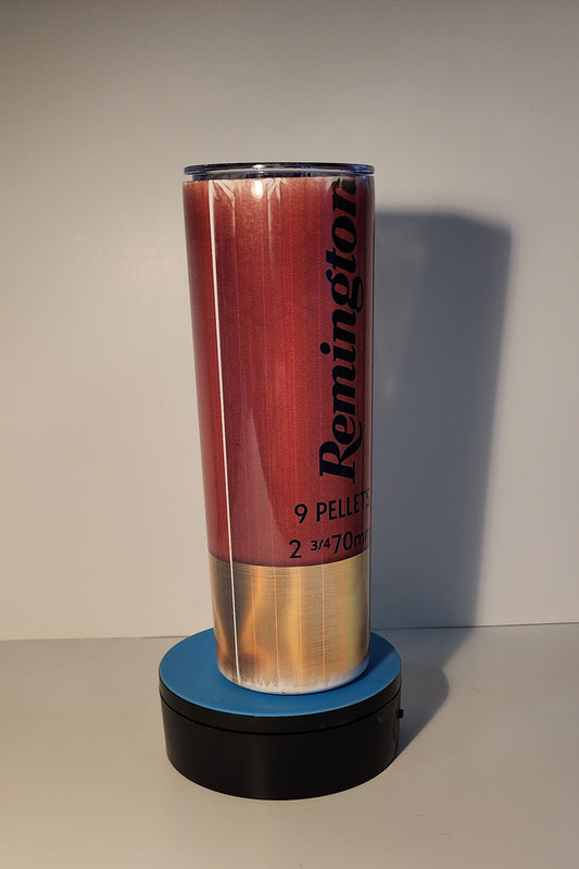 Yellow 10-Red Remington Shotgun Shell Tumbler