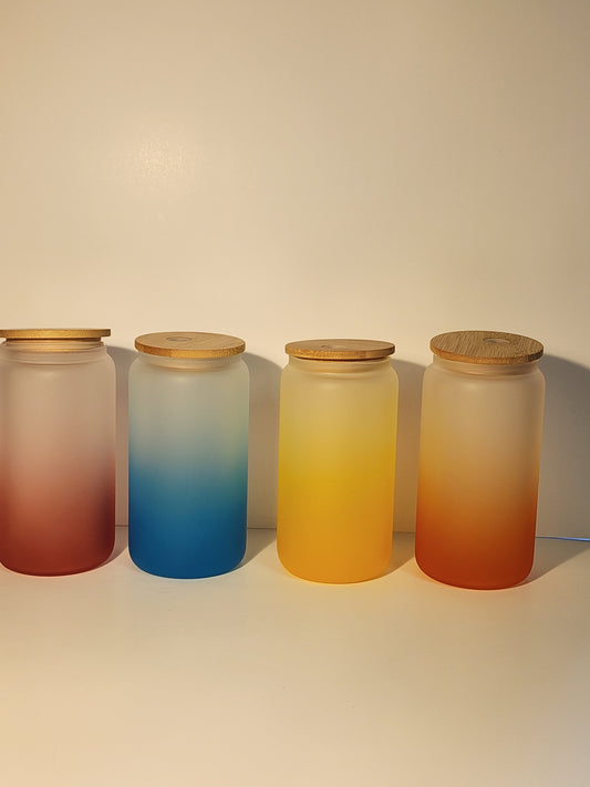 Custom colored beer glass