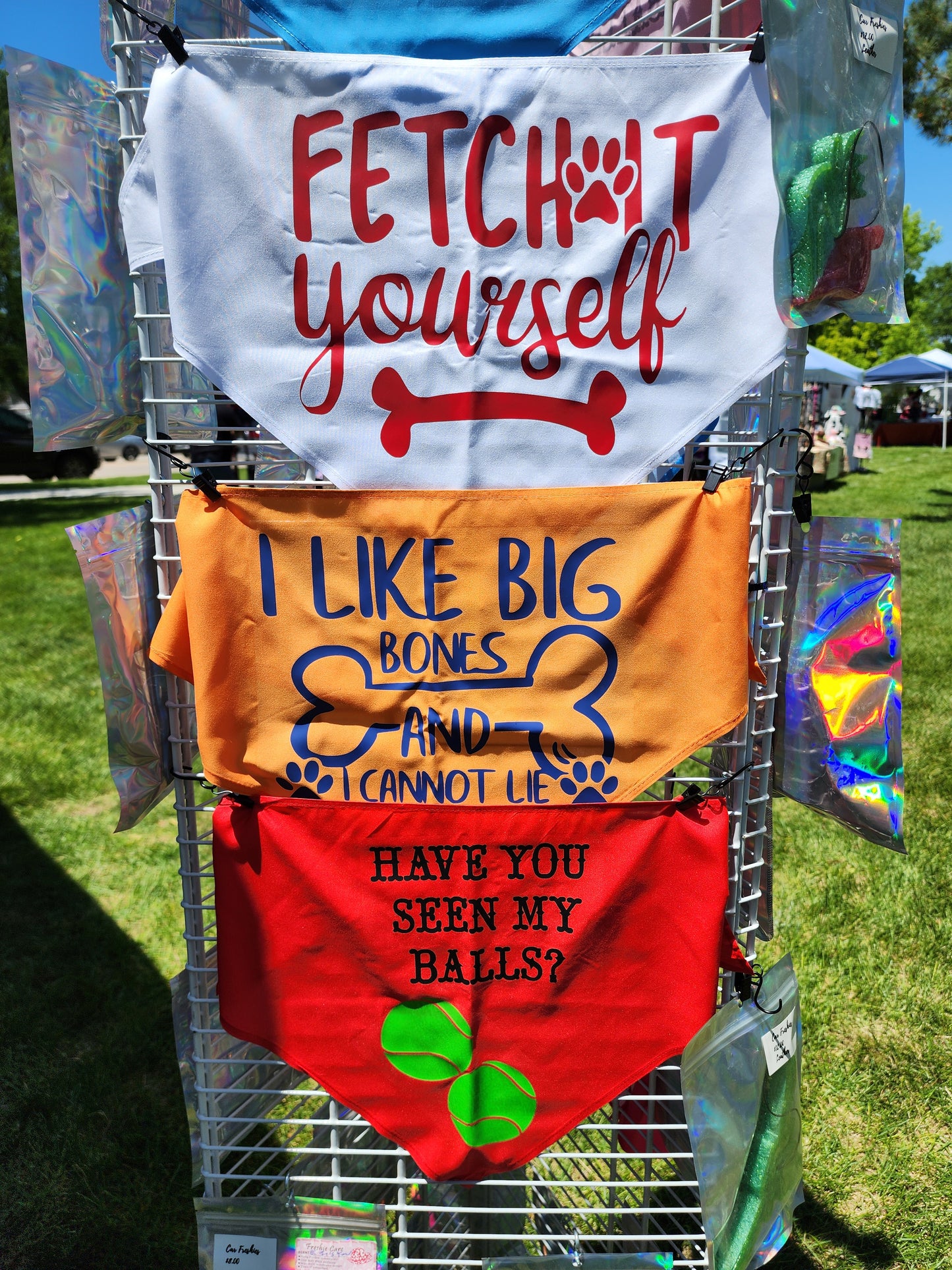 ๐พ Large Dog Bandana โ Fits 20" to 31" Necks, Handmade in the USA, Customizable