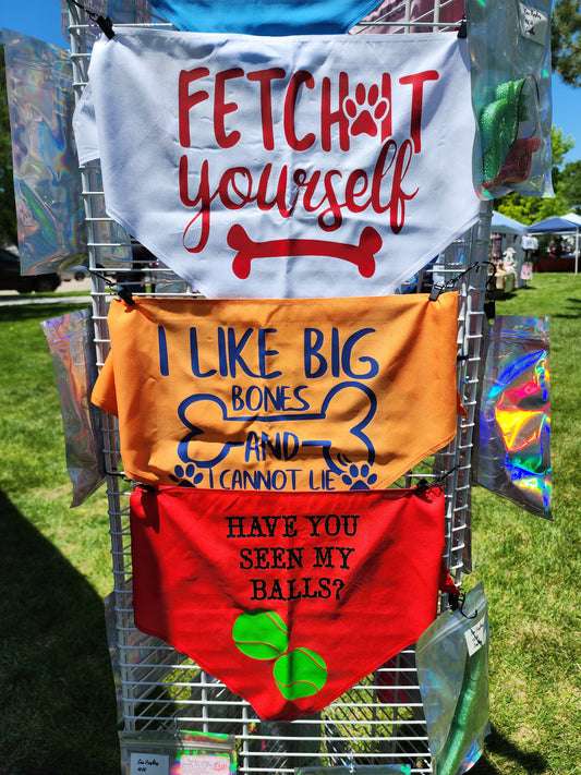 🐾 Large Dog Bandana – Fits 20" to 31" Necks, Handmade in the USA, Customizable