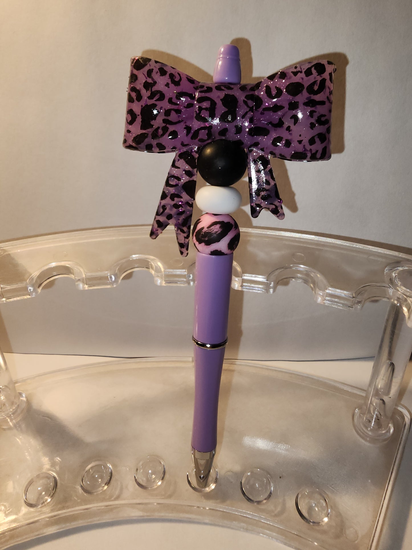 Beaded Pen with Silicone Bow