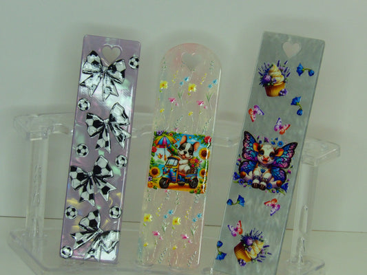 📖 UV DTF Wrapped Acrylic Bookmarks – Durable, Decorative & Handmade in the USA