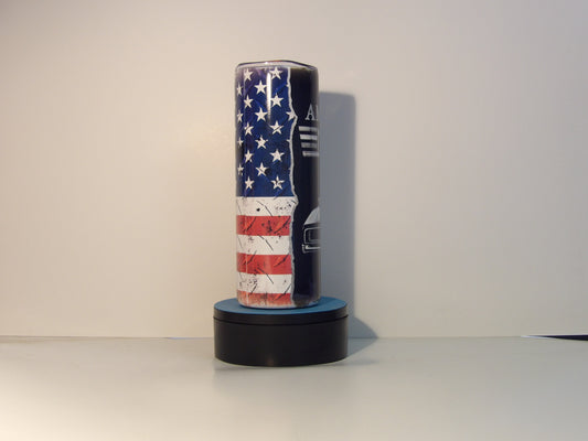 Orange 2-Classic Car & USA Flag Design