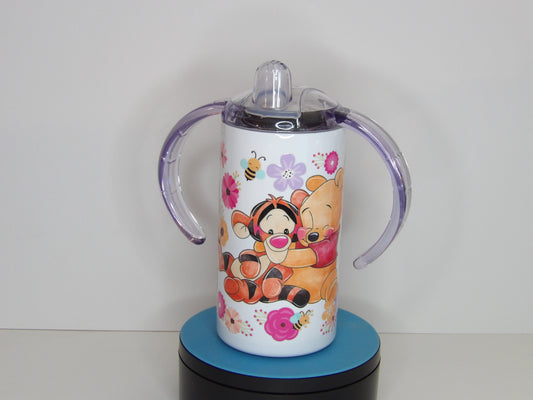 Yellow 13-12oz Baby Pooh & Friends Sippy Cup with Straw and Lid