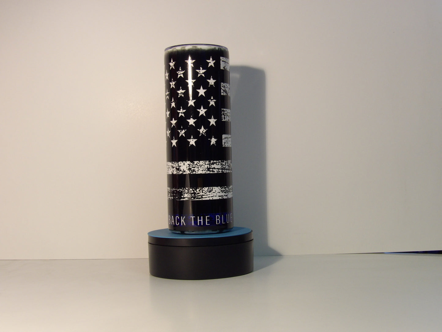 Pink 7-Back the Blue Tumbler