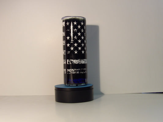 Pink 7-Back the Blue Tumbler