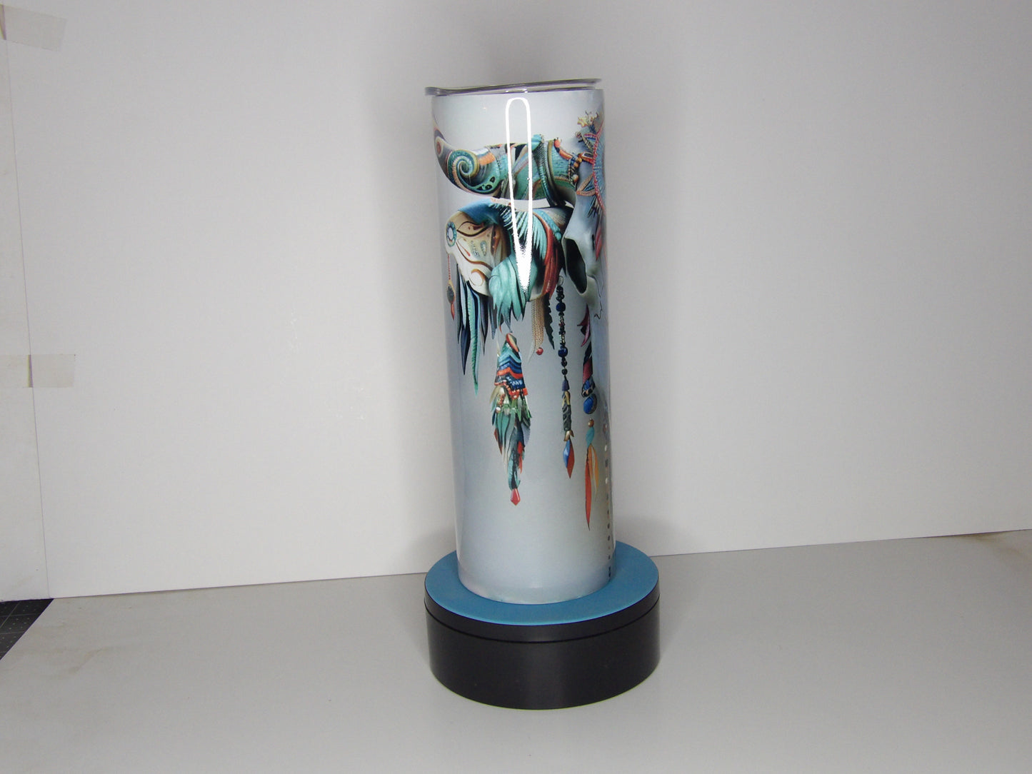 Green 15-Boho Bull Skull 30oz Tumbler – Southwest Tribal Design