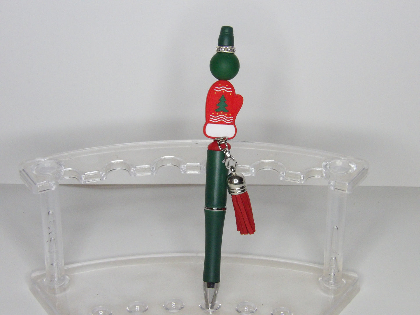 Festive Handmade Beaded Christmas Pens