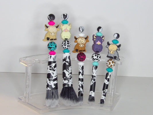Handmade Beaded Makeup Brush Set
