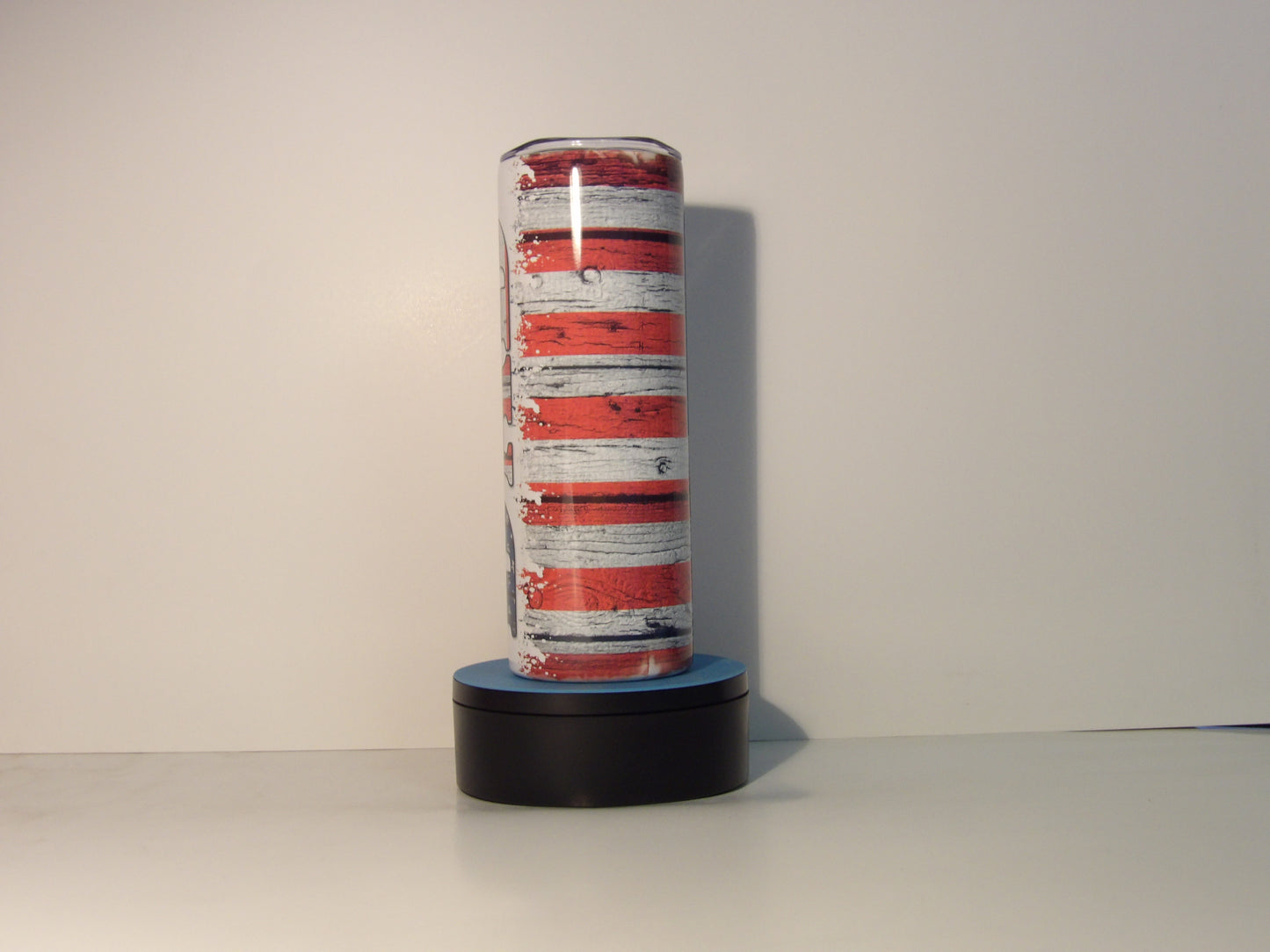 Dark Blue 7-Patriotic "DAD" Tumbler – American Flag Design