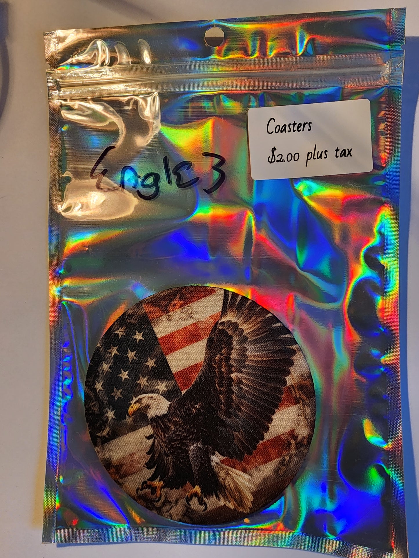 ☕ Coasters with Neoprene Bottom – Durable, Stylish & Made in the USA