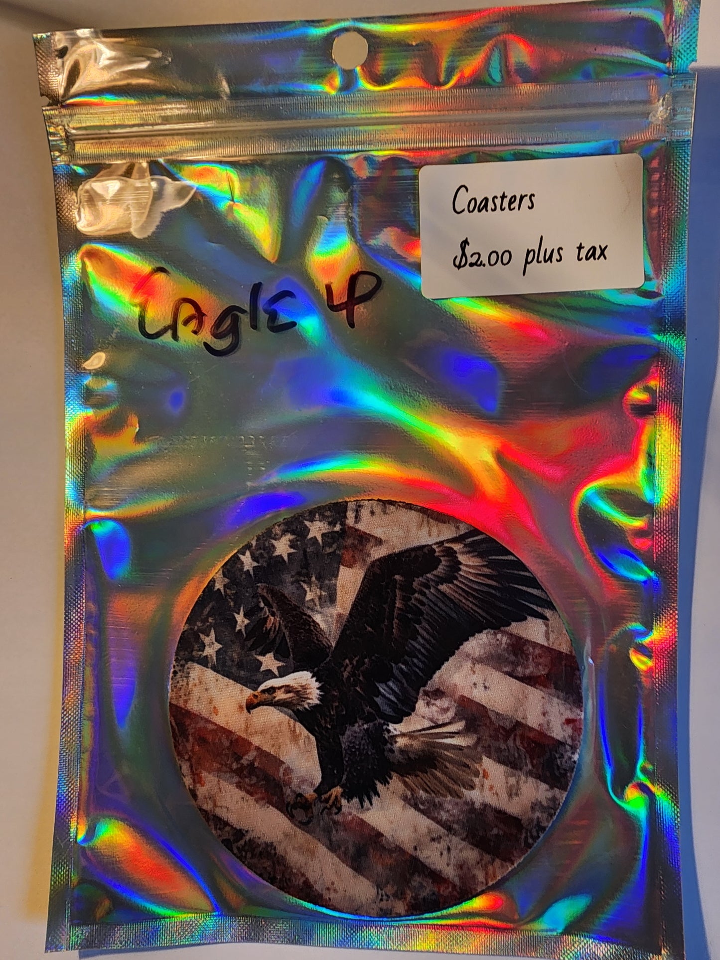 ☕ Coasters with Neoprene Bottom – Durable, Stylish & Made in the USA