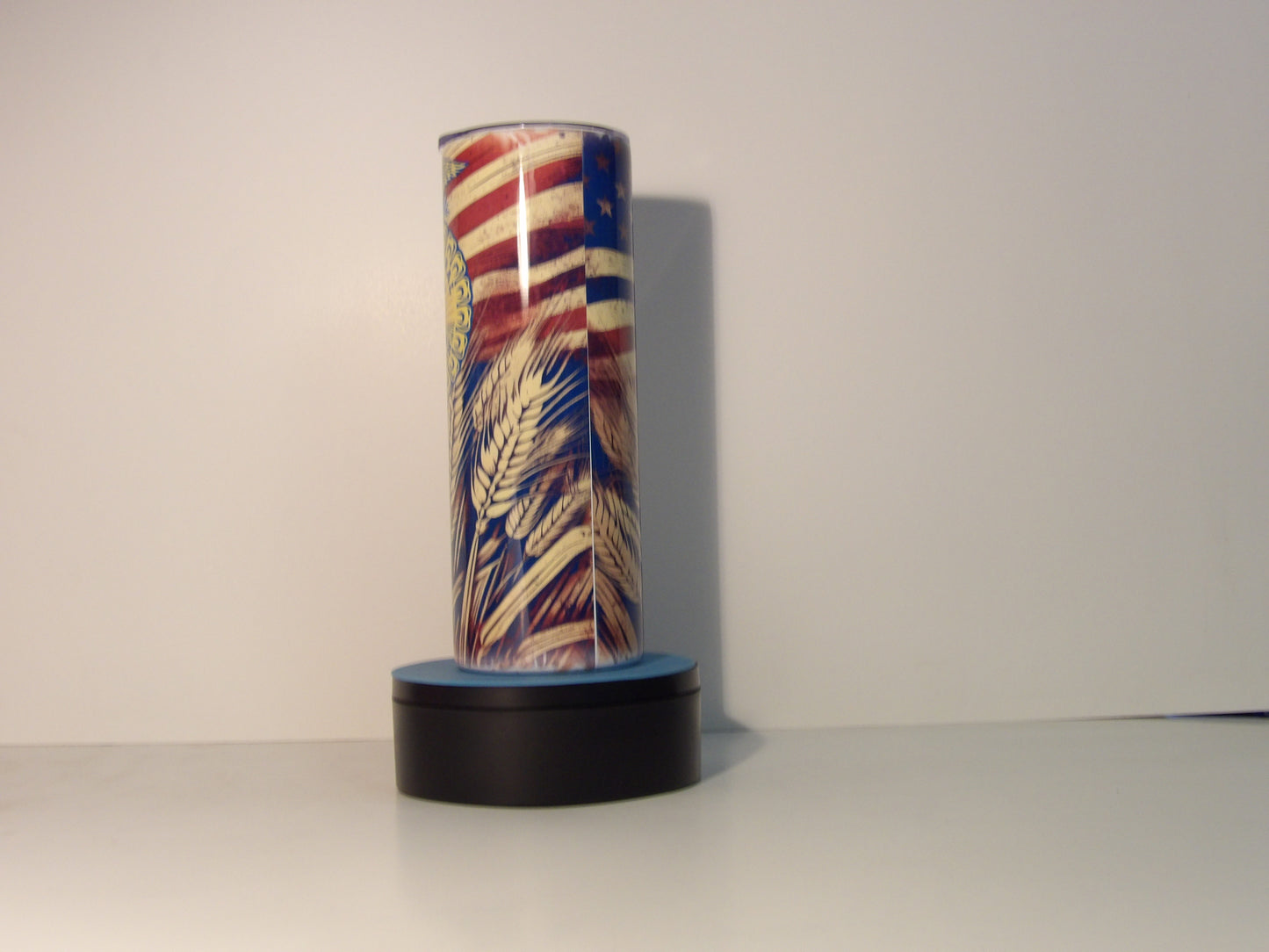 Light Blue 6-FFA Patriotic Tumbler – American Flag
