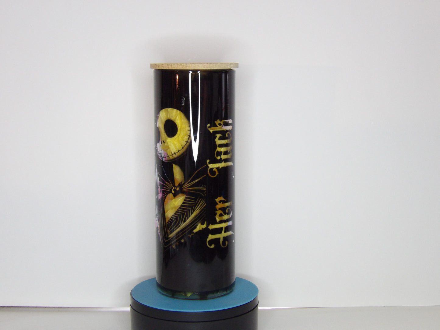 Yellow 21-NBC Sally&Jack-π₯€ 25 oz Clear Glass Tumbler with Straw β Stylish, Durable & Perfect for Cold Drinks