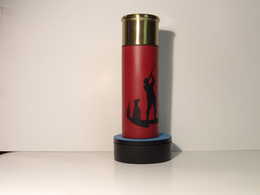 Shotgun Shell Hunting Thermos – 17oz Hot & Cold Stainless Steel Flask