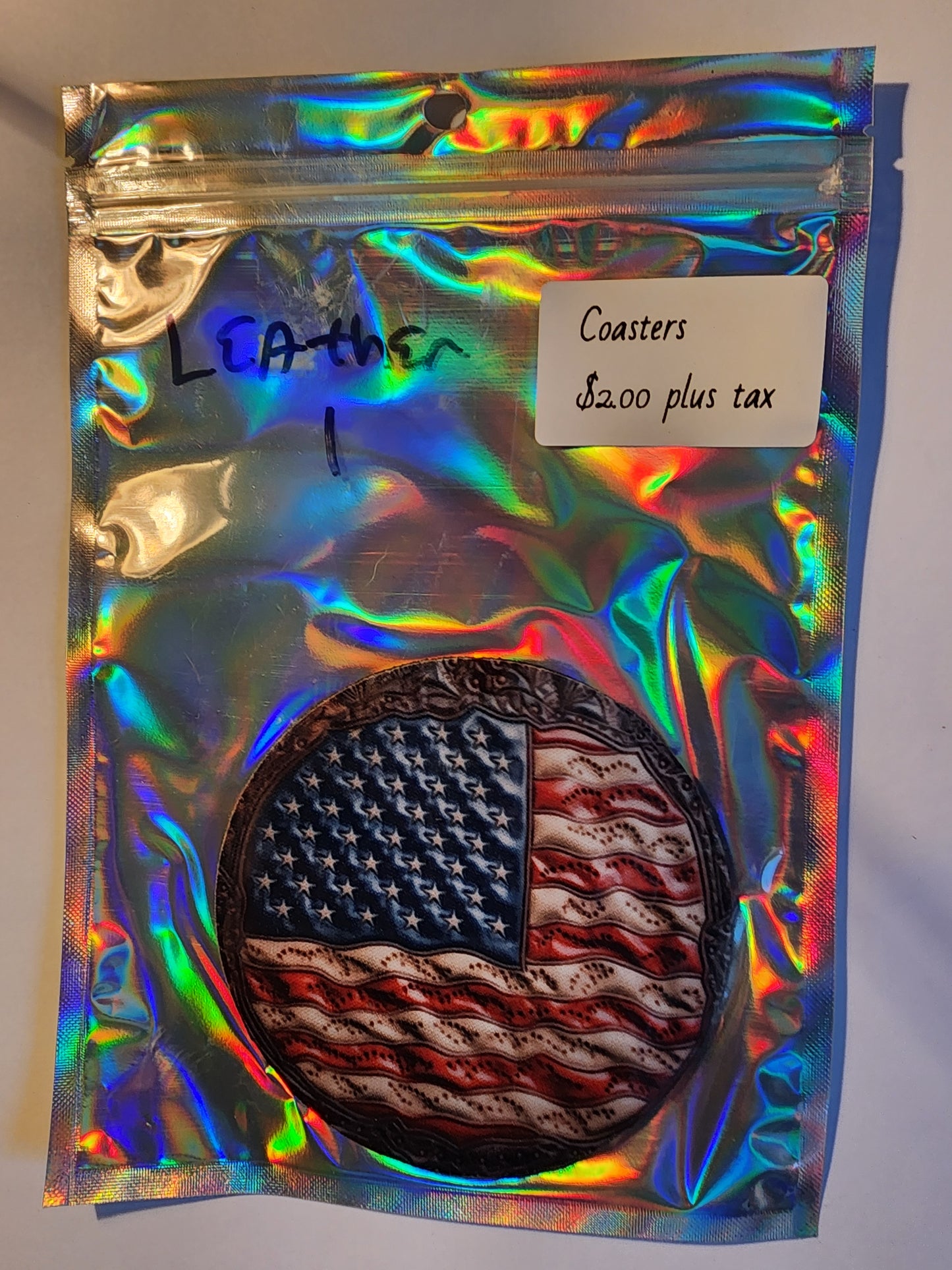 ☕ Coasters with Neoprene Bottom – Durable, Stylish & Made in the USA