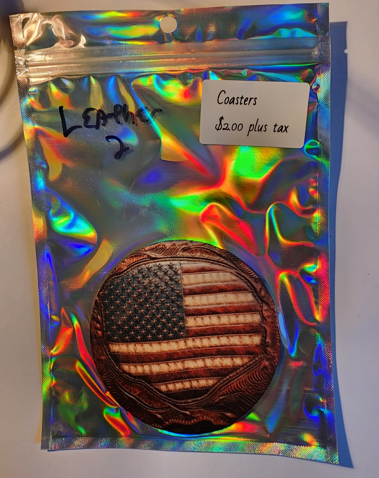 ☕ Coasters with Neoprene Bottom – Durable, Stylish & Made in the USA