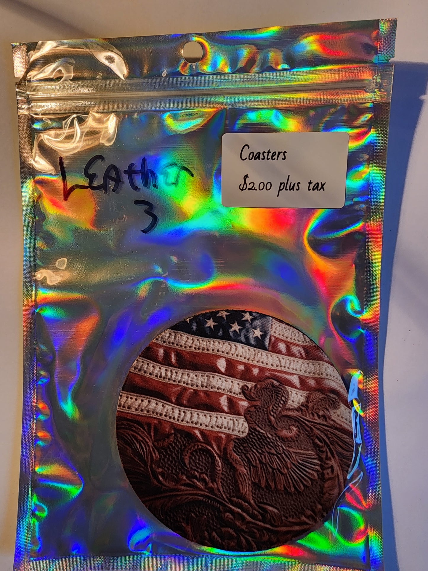 ☕ Coasters with Neoprene Bottom – Durable, Stylish & Made in the USA