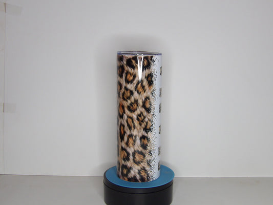 Purple 15-20oz Leopard Print “MAMA” Tumbler – Insulated Stainless Steel Travel Cup with Lid