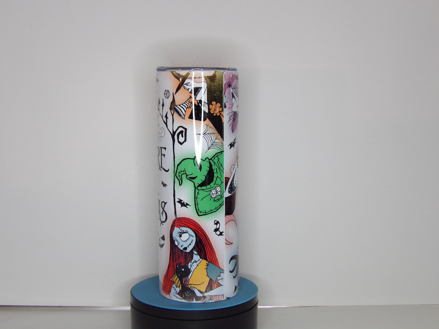 Yellow 19-NBC-π The Nightmare Before Christmas 20 oz Tumbler β Handmade in the USA with Straw