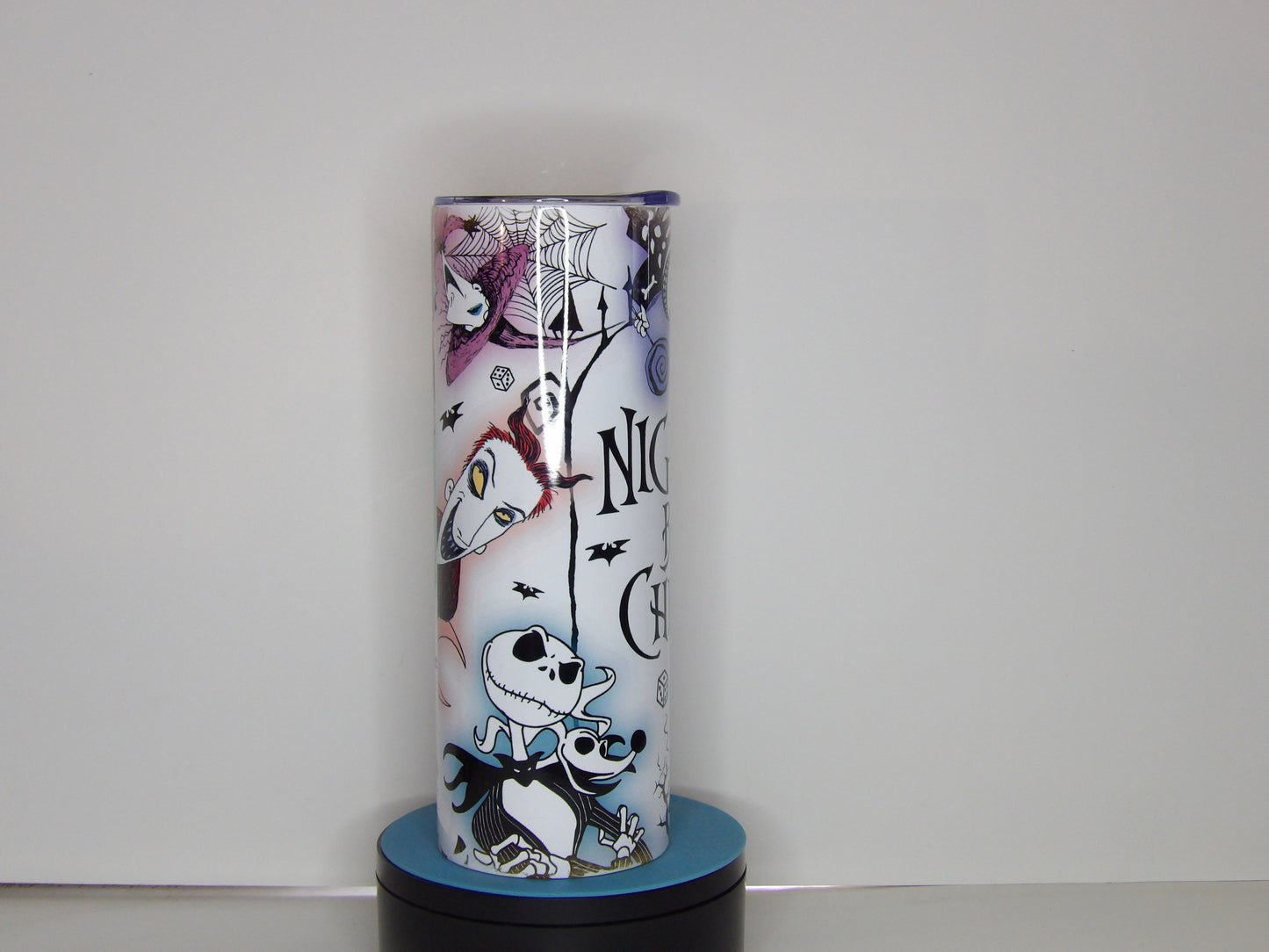Yellow 19-NBC-π The Nightmare Before Christmas 20 oz Tumbler β Handmade in the USA with Straw