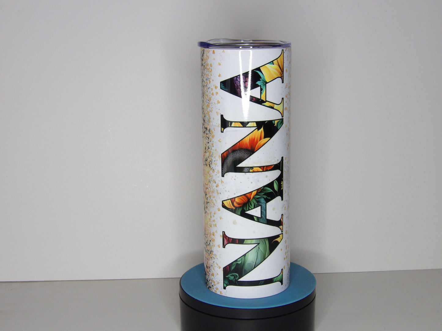 Purple 17-Nana Sunflower 20oz Stainless Steel Tumbler – Vibrant Floral Design