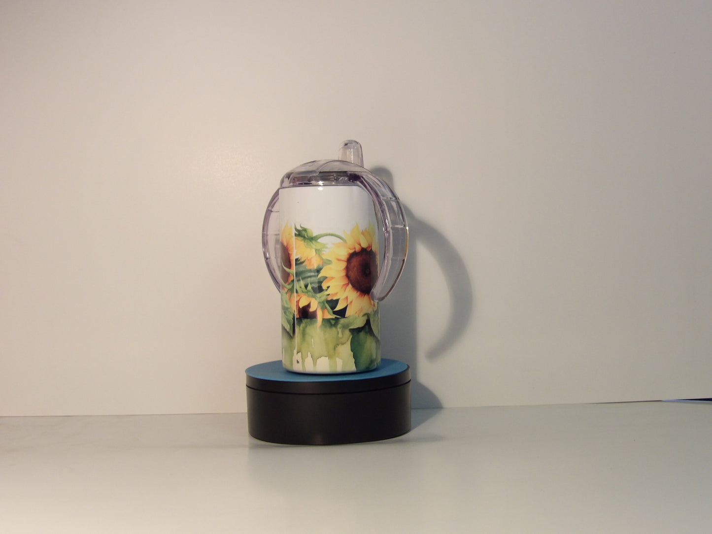 Red 8-Sunflower Piglet Sippy Cup and Tumbler – Stainless Steel with Handles and Lid