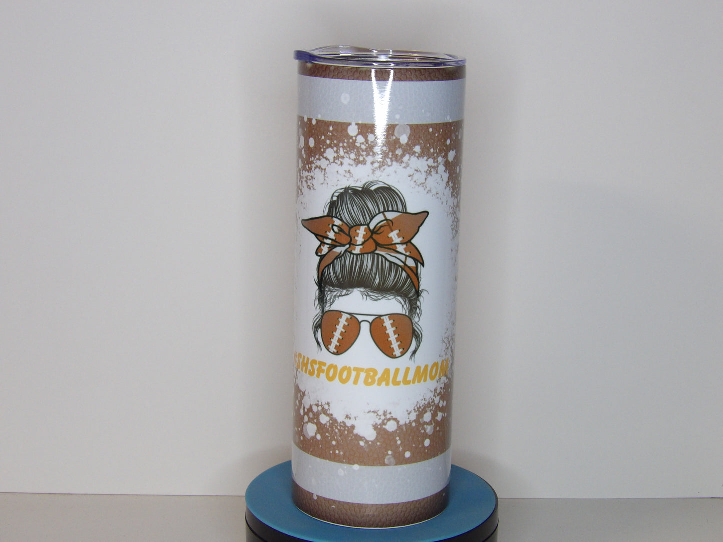 Purple 19-๐ SHS Football Mom 20oz Tumbler