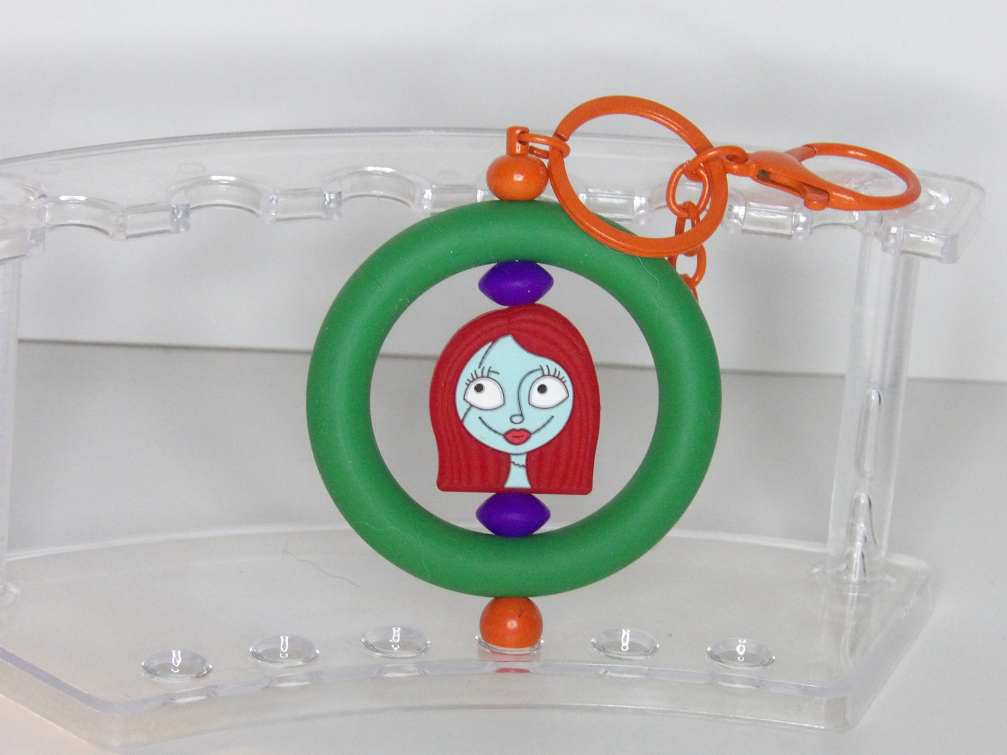 Handmade Beaded Silicone Keychain Ring – Western-Inspired Key Holder, USA Made