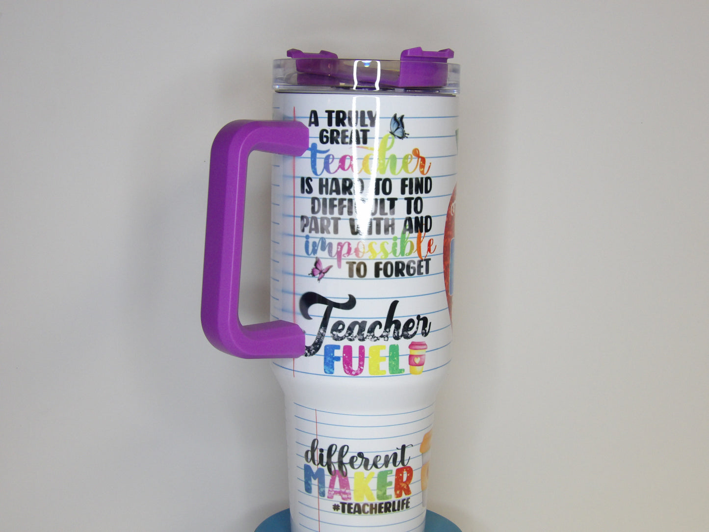 Teach, Love, Inspire 40oz Tumbler with Handle