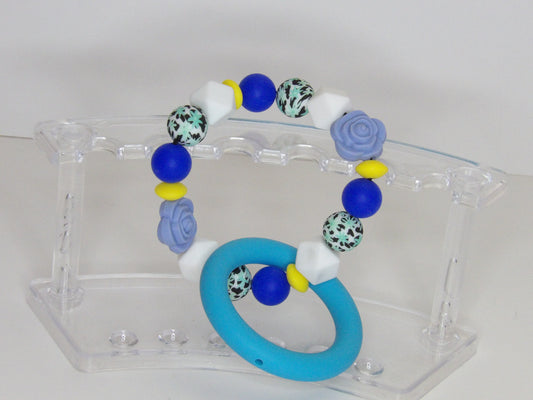Handmade Silicone and Beaded Teething Rings – Baby Teether, USA Made (Copy)