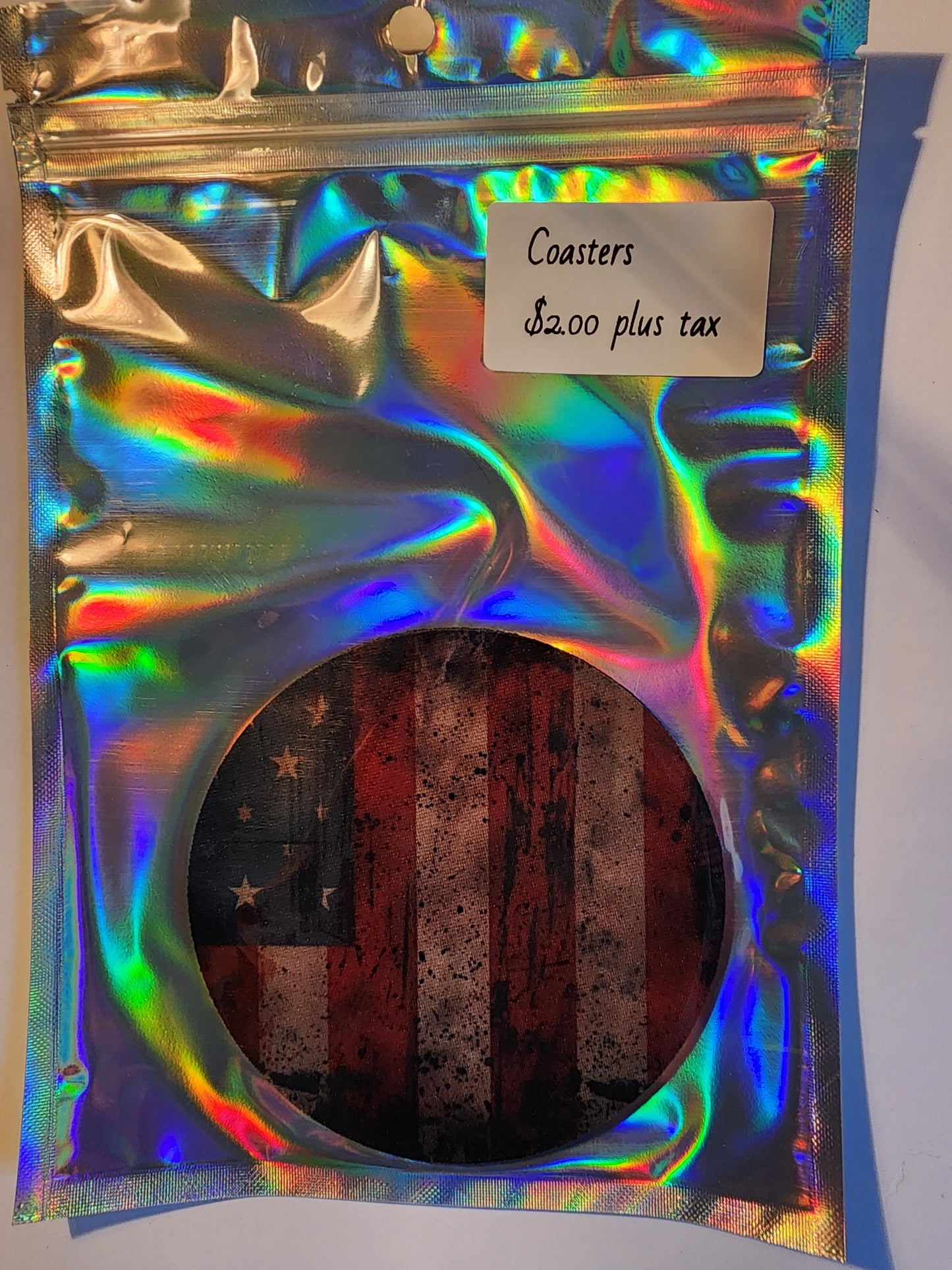 ☕ Coasters with Neoprene Bottom – Durable, Stylish & Made in the USA