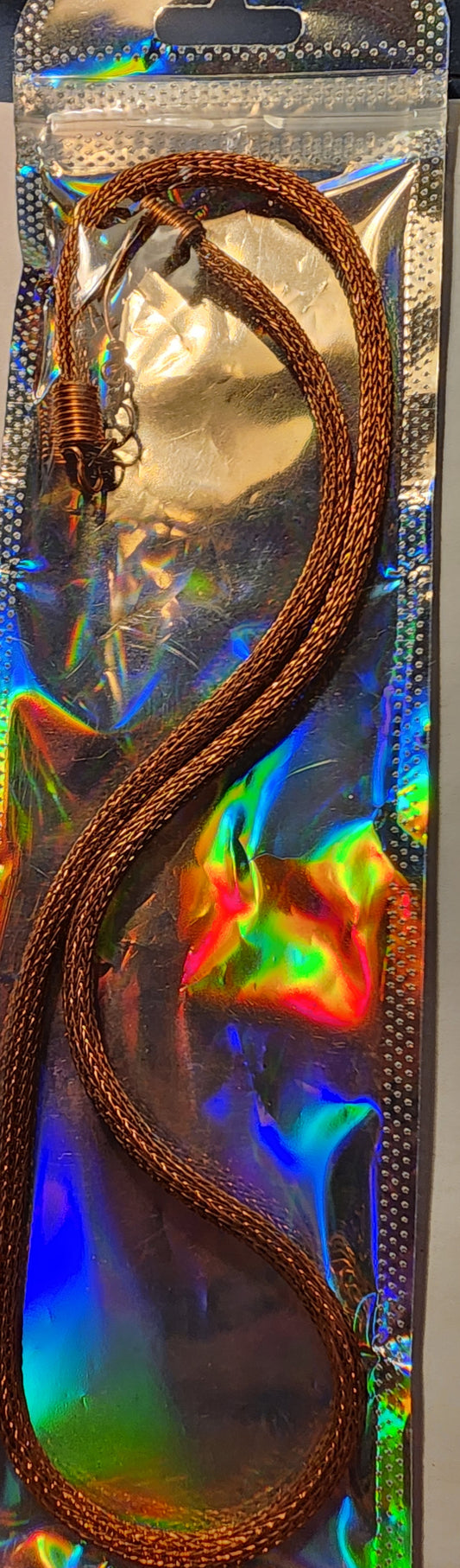 Handmade Viking Knit Copper Necklace – USA Made Artisan Chain