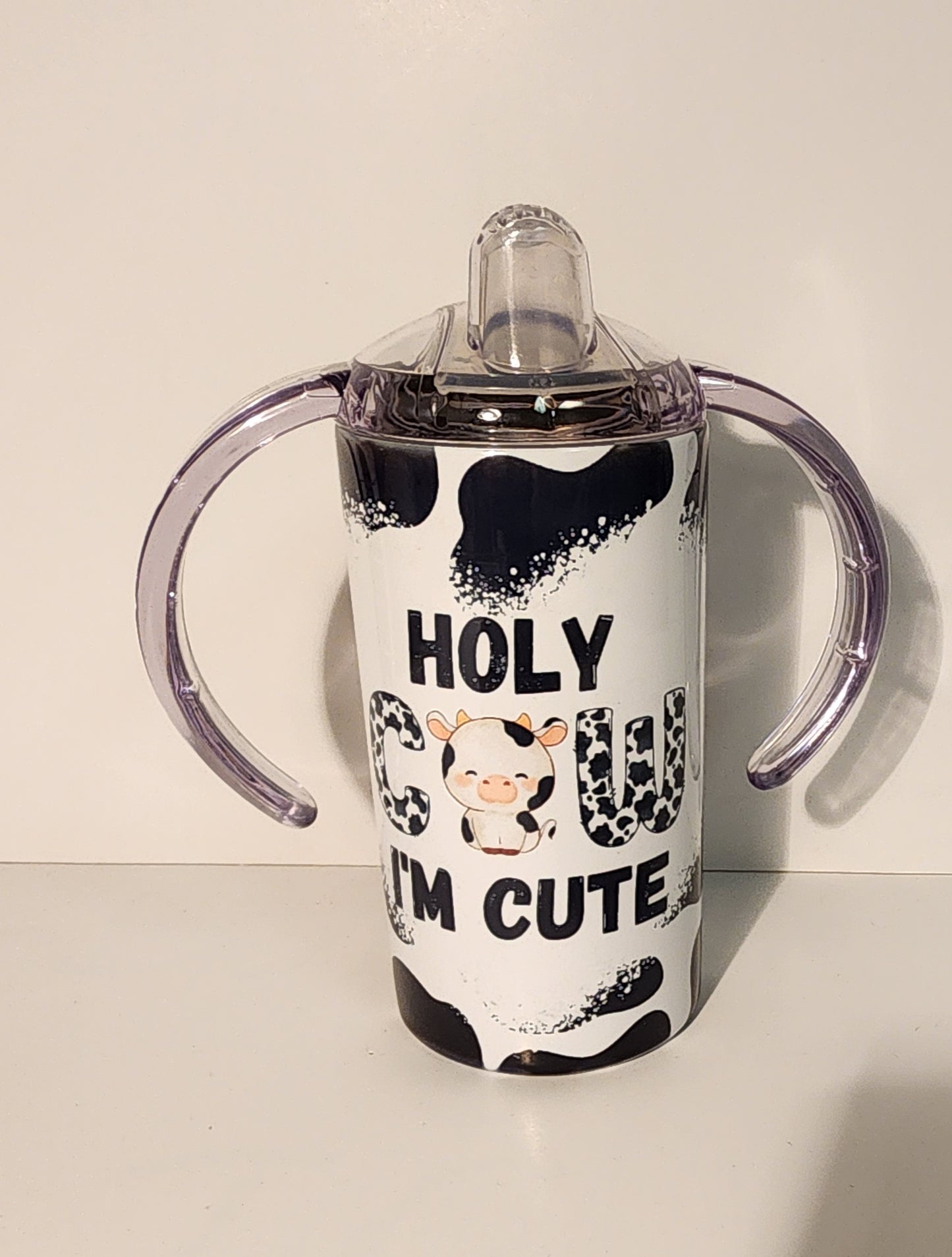 Red 5-"Holy Cow I’m Cute" 12oz Sippy Cup