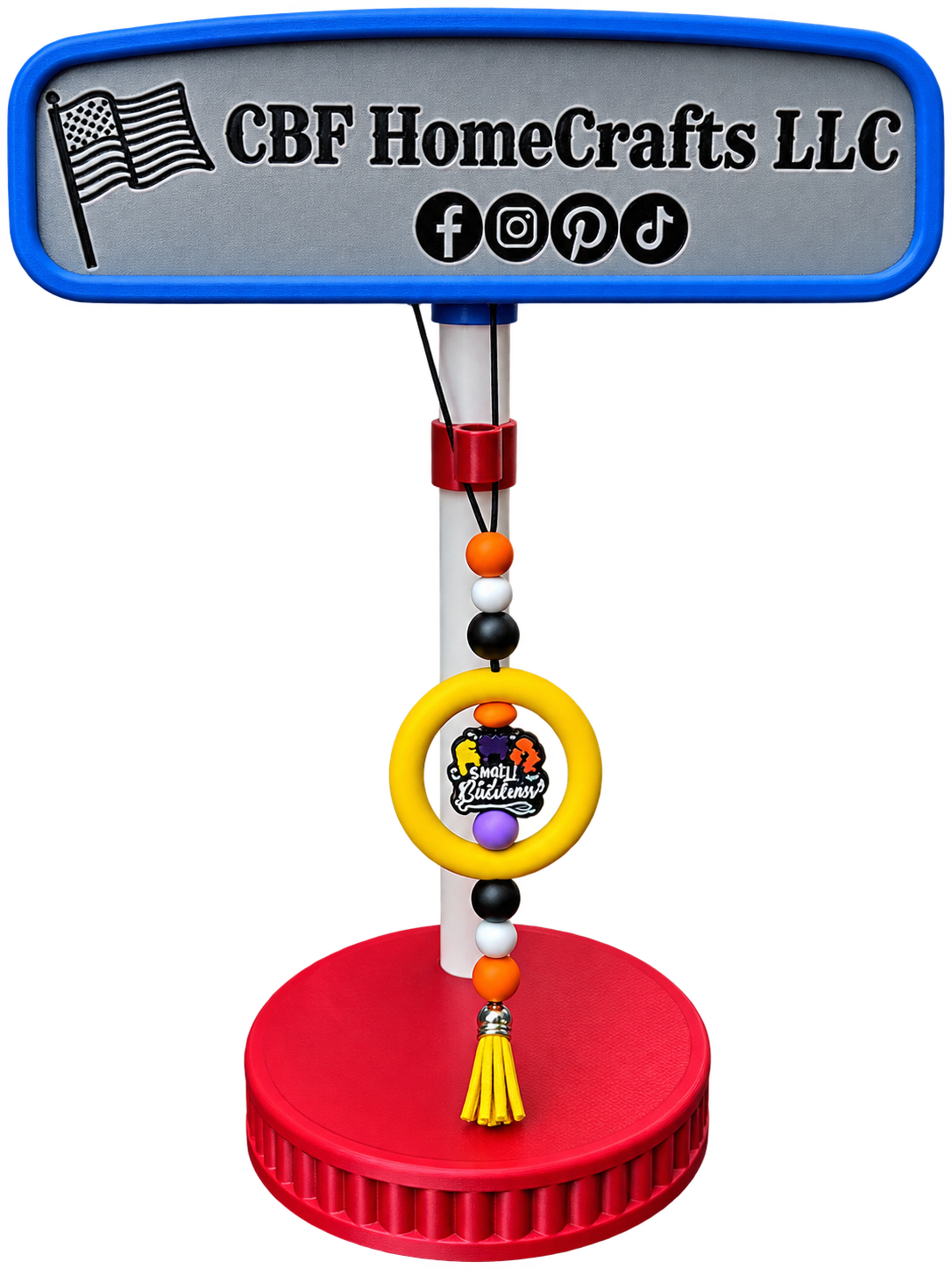 Holiday Car Charms with Short Tassels – Handmade Seasonal Rearview Mirror Accessories