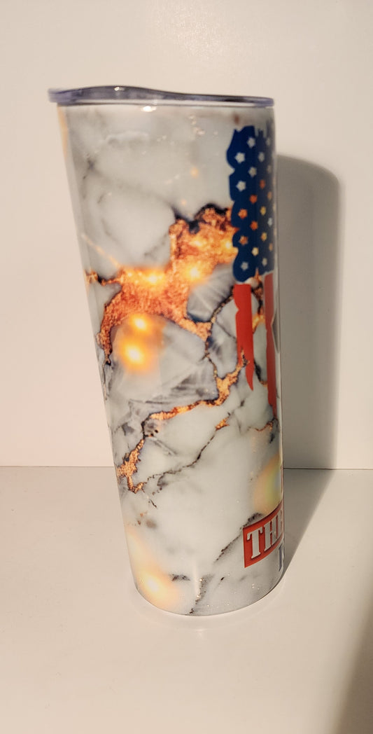 Pink 11-Lineman Tumbler – “Relax, The Lineman Is Here”