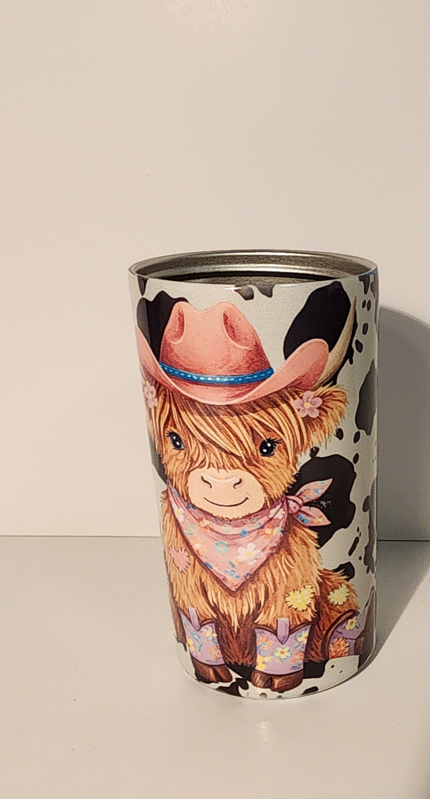 Red 7-Highland Cowgirl Sippy Cup and Tumbler – Stainless Steel with Handles and Lid