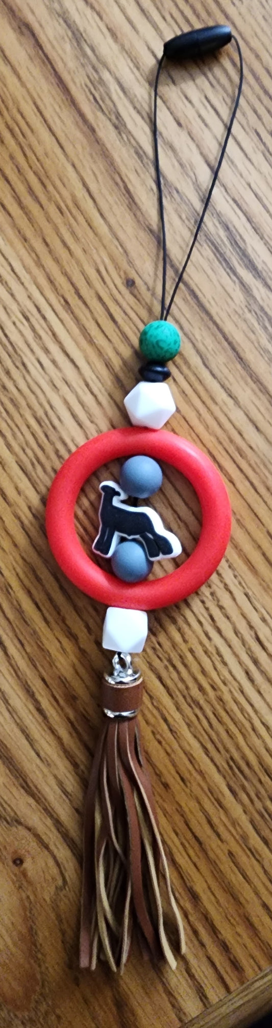 🚗 Beaded Car Charms with Long Tassel – Handmade, Customizable & Made in the USA