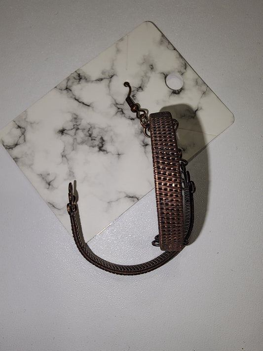 Handcrafted Copper Wire Hoop Earrings