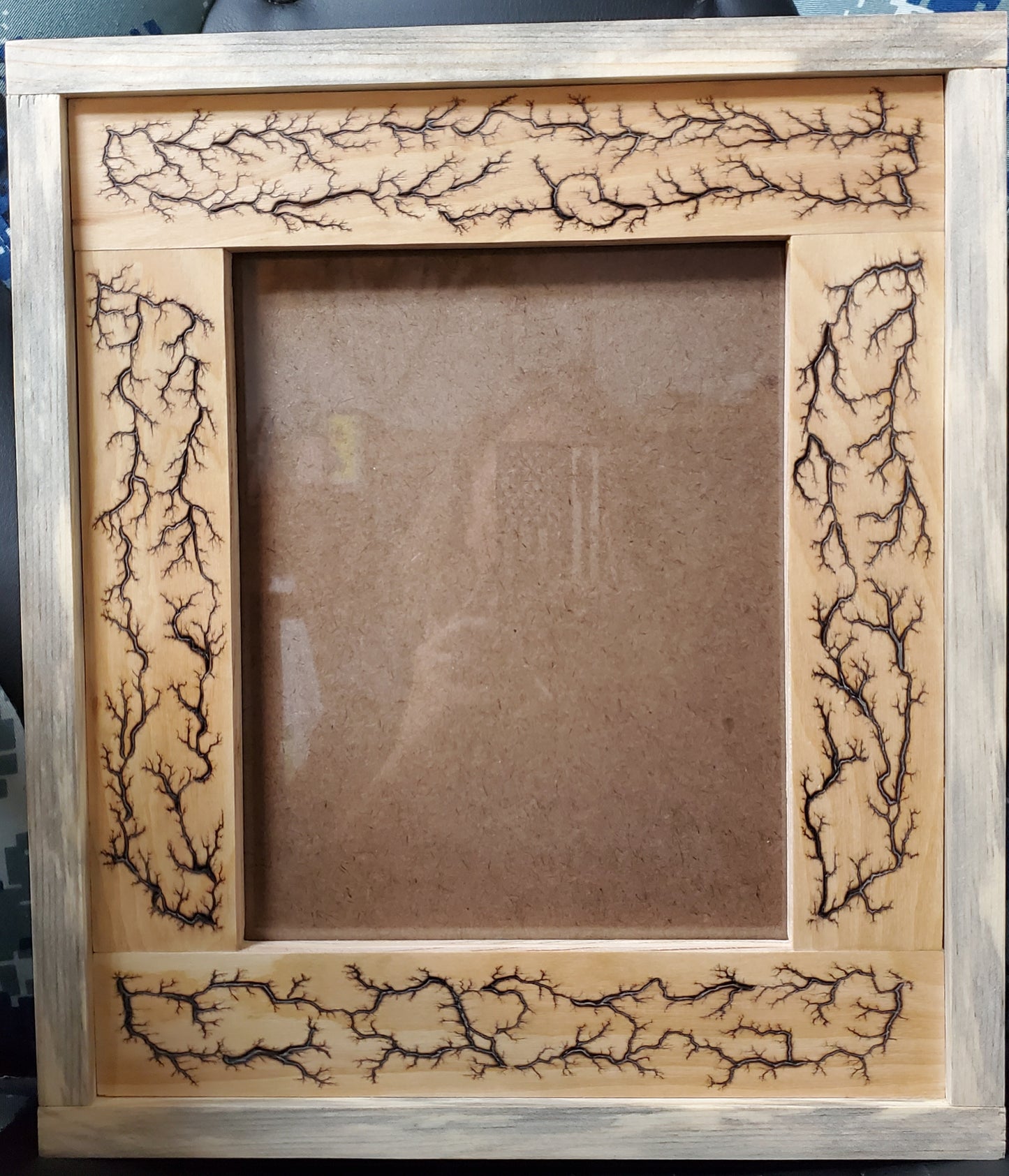 Fractal Burned 8x10 Picture Frame